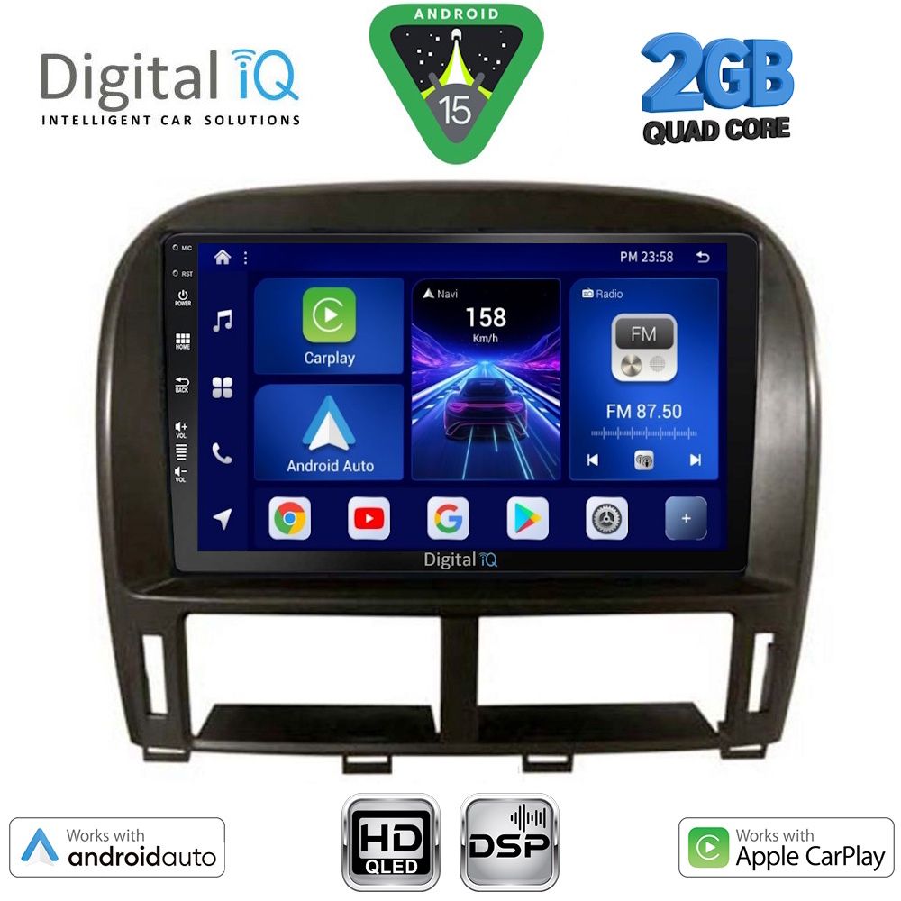 Βλησαρούλης Car Center - DIGITAL IQ BXC 3343_CPAA (9inc) MULTIMEDIA TABLET for LEXUS LS 430 – XF 430 mod. 2000-2006