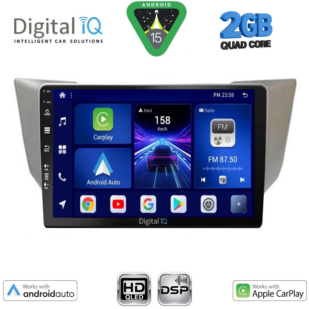 Βλησαρούλης Car Center - DIGITAL IQ BXC 3345_CPAA (9inc) MULTIMEDIA TABLET for LEXUS RX 300 – 400 mod. 2003-2008