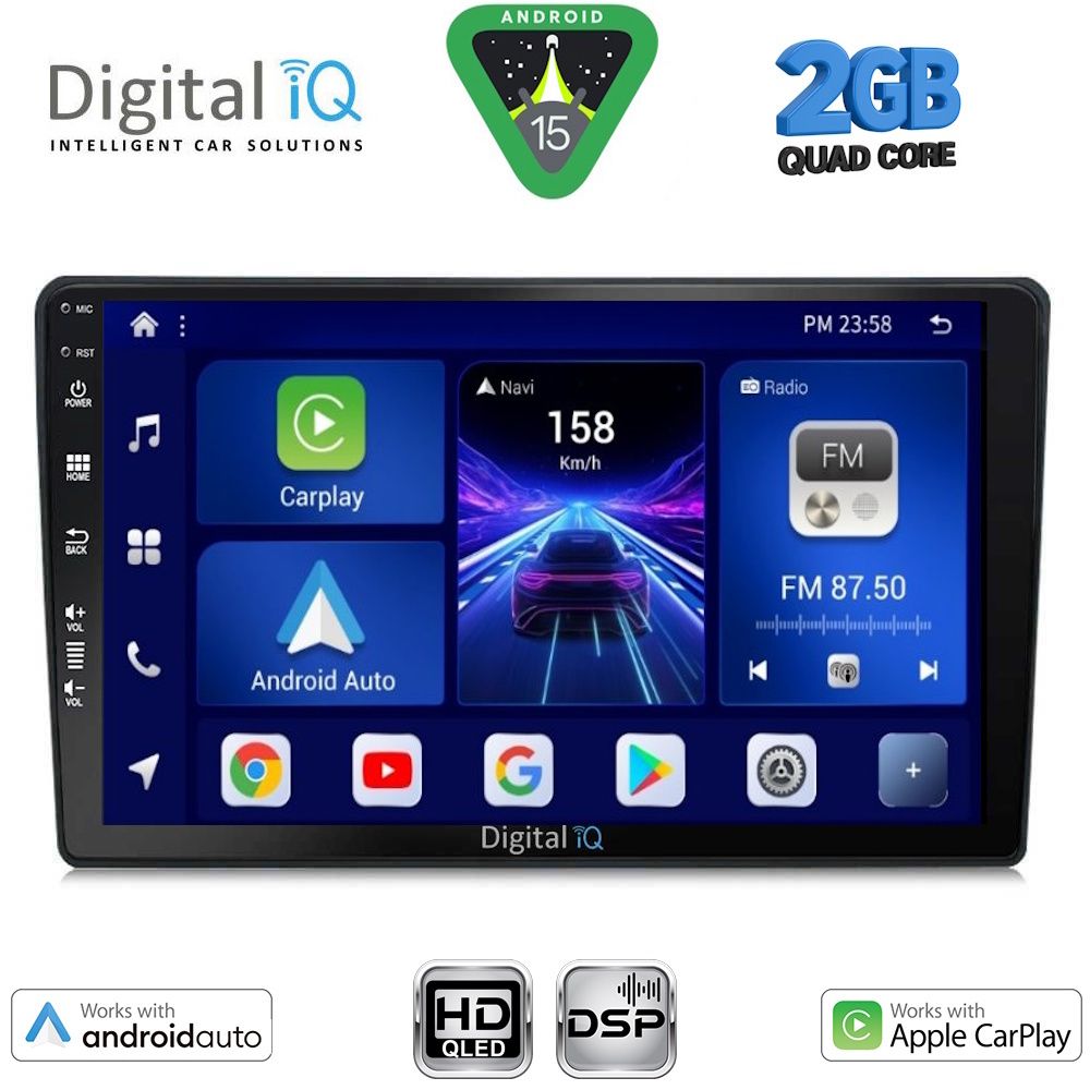 Βλησαρούλης Car Center - DIGITAL IQ BXC 3360_CPAA (9inc) MULTIMEDIA TABLET for MAZDA 2 mod. 2002-2007