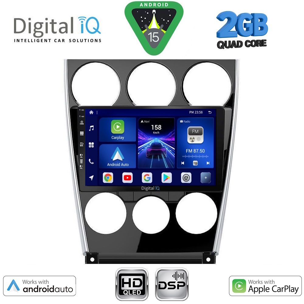 Βλησαρούλης Car Center - DIGITAL IQ BXC 3375_CPAA (9inc) MULTIMEDIA TABLET for MAZDA 6 (FACELIFT) mod. 2005-2008