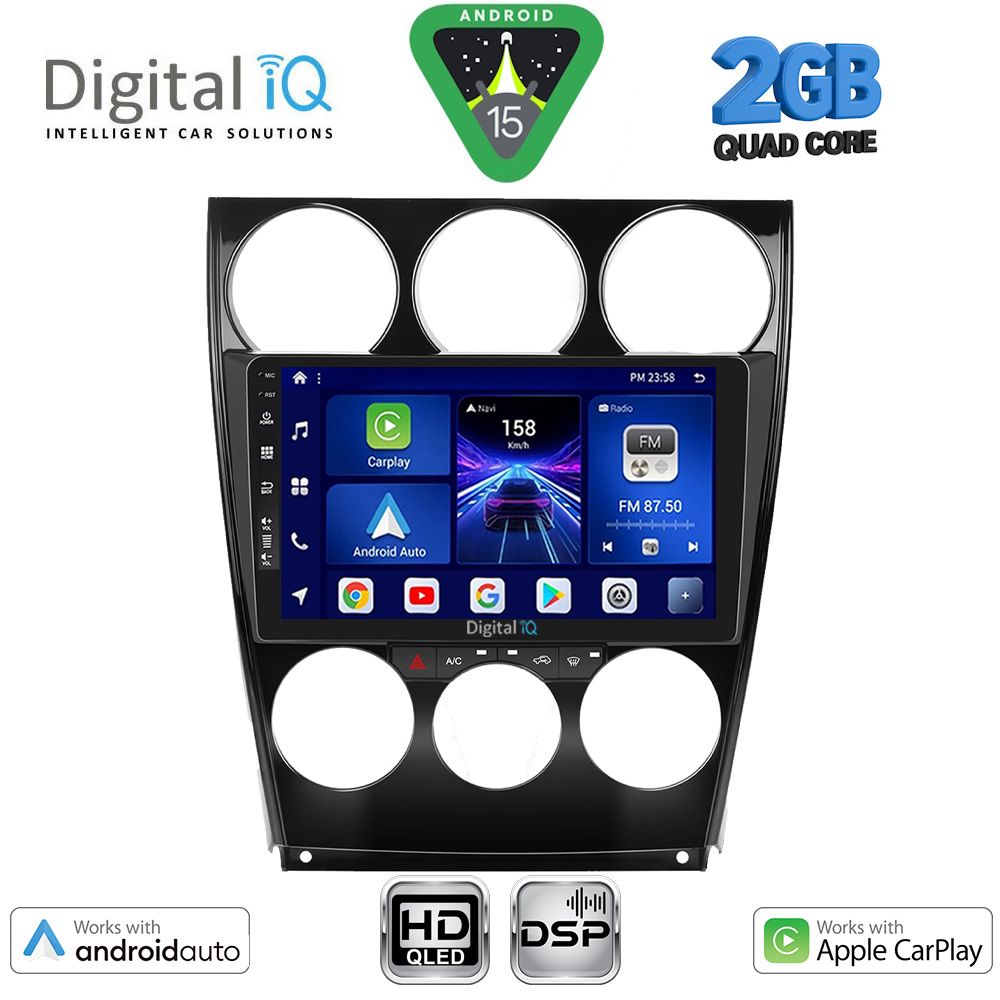 Βλησαρούλης Car Center - DIGITAL IQ BXC 3375_CPAA (9inc) MULTIMEDIA TABLET for MAZDA 6 (FACELIFT) mod. 2005-2008
