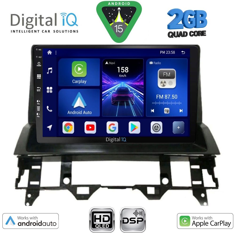 Βλησαρούλης Car Center - DIGITAL IQ BXC 3376_GPS DASH (10inc) MULTIMEDIA TABLET for MAZDA 6 mod. 2002-2008