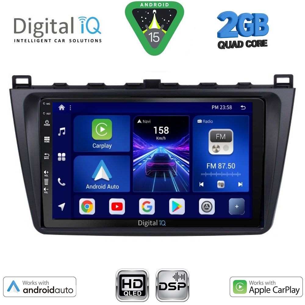 Βλησαρούλης Car Center - DIGITAL IQ BXC 3377_CPAA (9inc) MULTIMEDIA TABLET for MAZDA 6 mod. 2008-2012