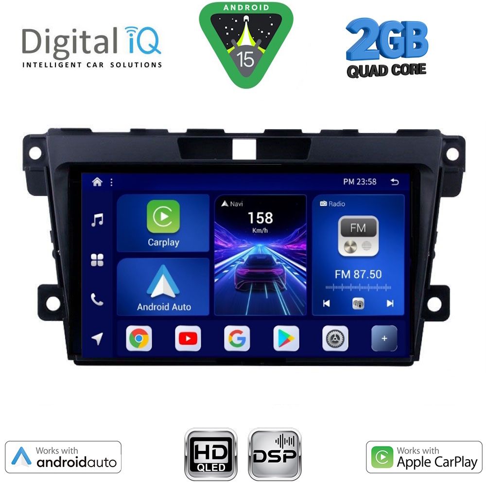 Βλησαρούλης Car Center - DIGITAL IQ BXC 3389_CPAA (9inc) MULTIMEDIA TABLET for MAZDA CX7 mod. 2006-2012
