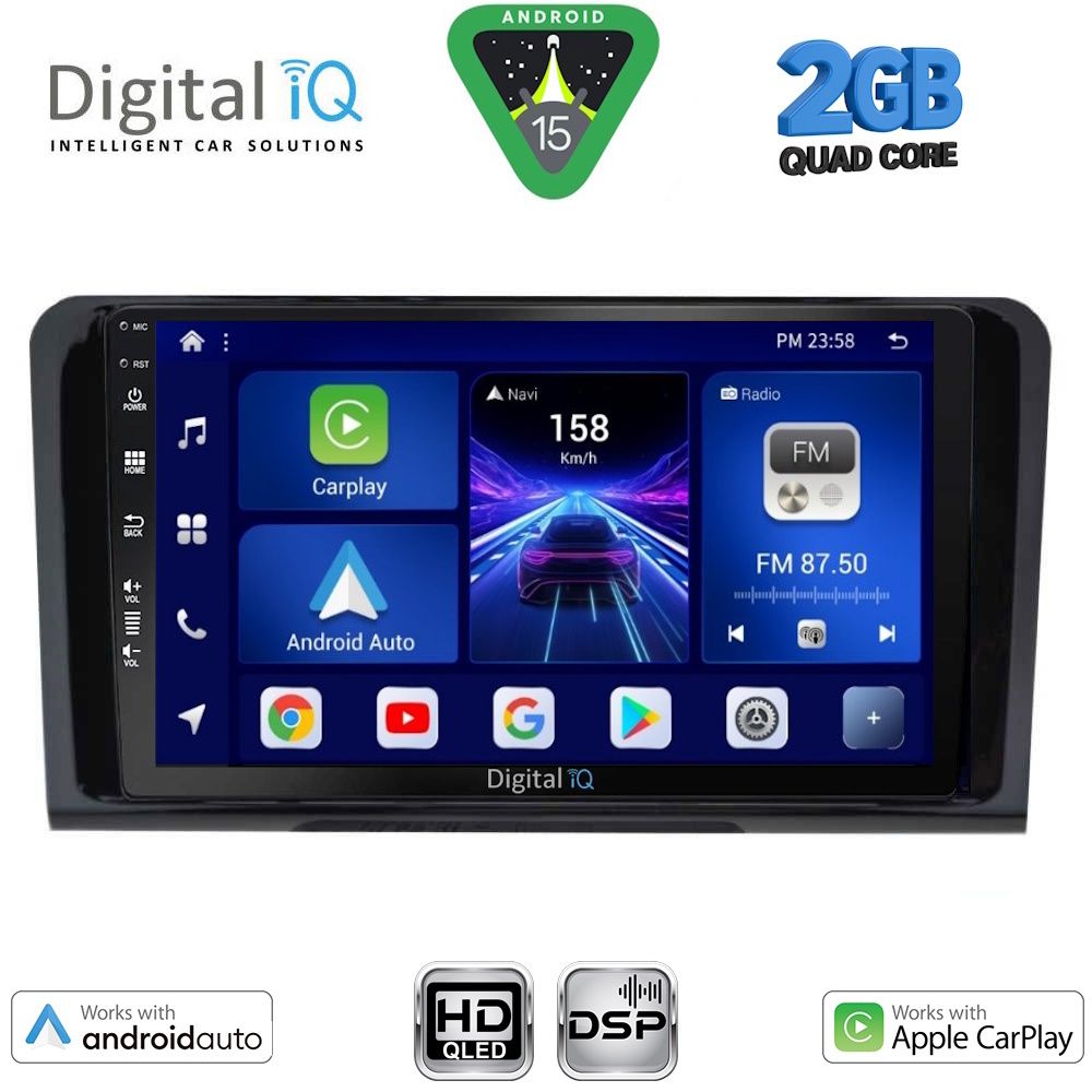 Βλησαρούλης Car Center - DIGITAL IQ BXC 3414_CPAA (9inc) MULTIMEDIA TABLET for MERCEDES ML (W164) – GL (X164) mod. 2005-2011
