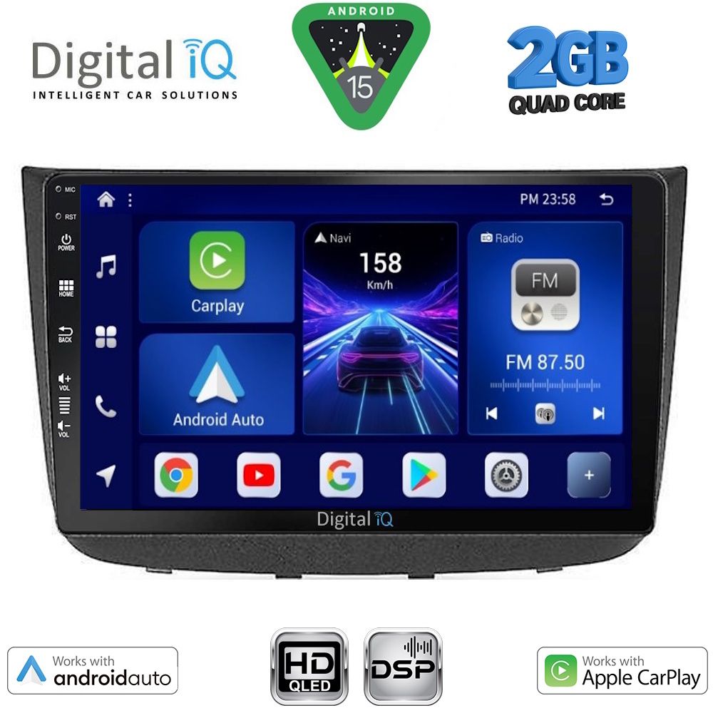 Βλησαρούλης Car Center - DIGITAL IQ BXC 3420_CPAA (10inc) MULTIMEDIA TABLET for MERCEDES VITO - VIANO (W639) mod. 2003-2007