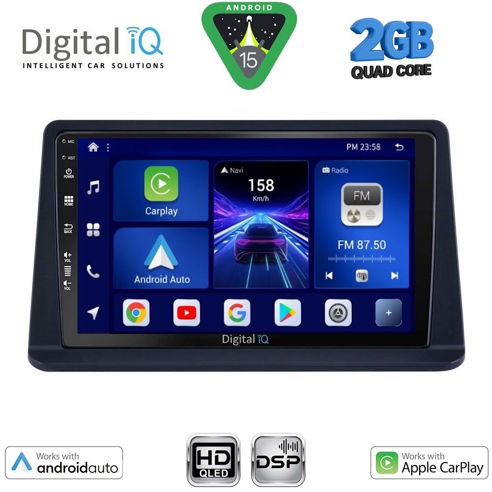 Βλησαρούλης Car Center - DIGITAL IQ BXC 3445_CPAA (9inc) MULTIMEDIA TABLET for MITSUBISHI PAJERO mod. 1999-2006