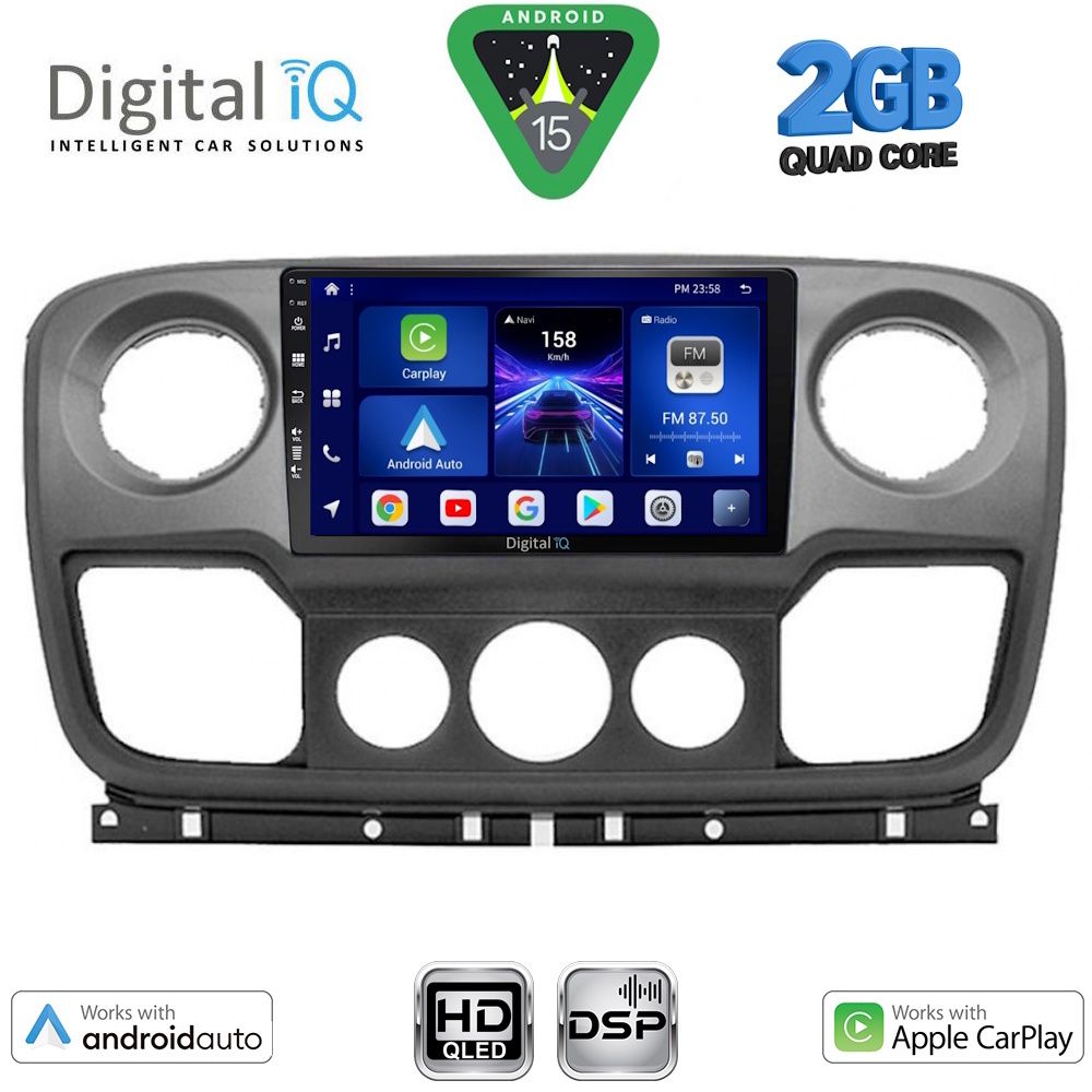 Βλησαρούλης Car Center - DIGITAL IQ BXC 3463_CPAA (10inc) MULTIMEDIA TABLET for NISSAN NV400 - OPEL MOVANO - RENAULT MASTER mod. 2010-2020
