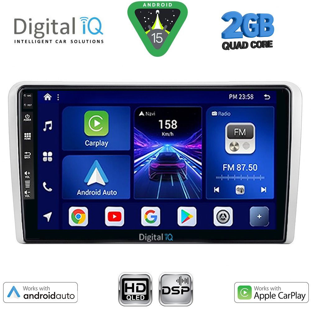 Βλησαρούλης Car Center - DIGITAL IQ BXC 3481SL_CPAA (9inc) MULTIMEDIA TABLET for OPEL ALL mod. 2004-2014 (SILVER)