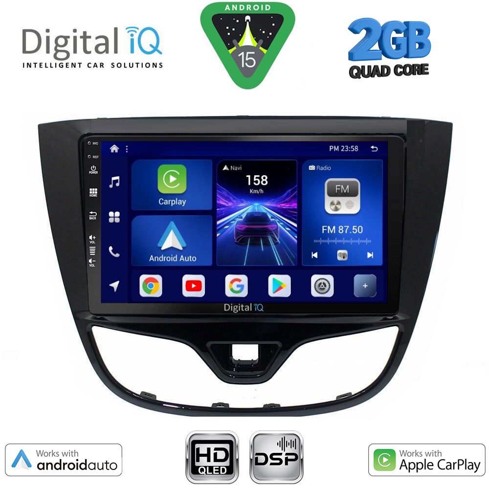 Βλησαρούλης Car Center - DIGITAL IQ BXC 3489_CPAA (10inc) MULTIMEDIA TABLET for OPEL KARL mod. 2014-2019