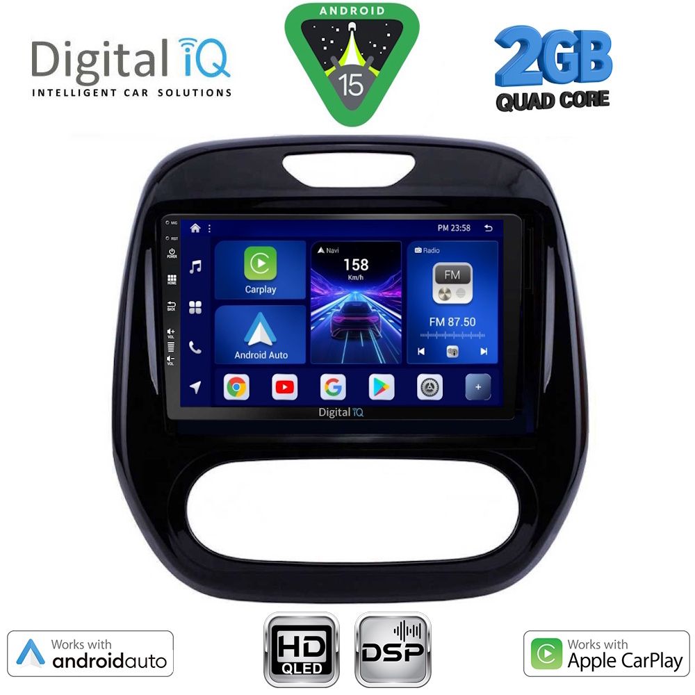 Βλησαρούλης Car Center - DIGITAL IQ BXC 3542_CPAA (9inc) MULTIMEDIA TABLET for RENAULT CAPTUR mod. 2013-2019