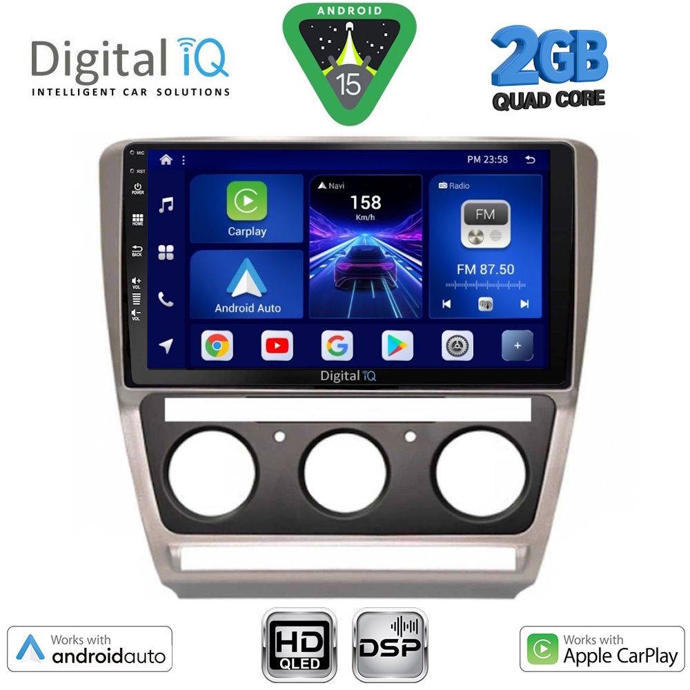 Βλησαρούλης Car Center - DIGITAL IQ BXC 3595_CPAA (10inc) MULTIMEDIA TABLET for SKODA OCTAVIA 5 mod. 2005-2013