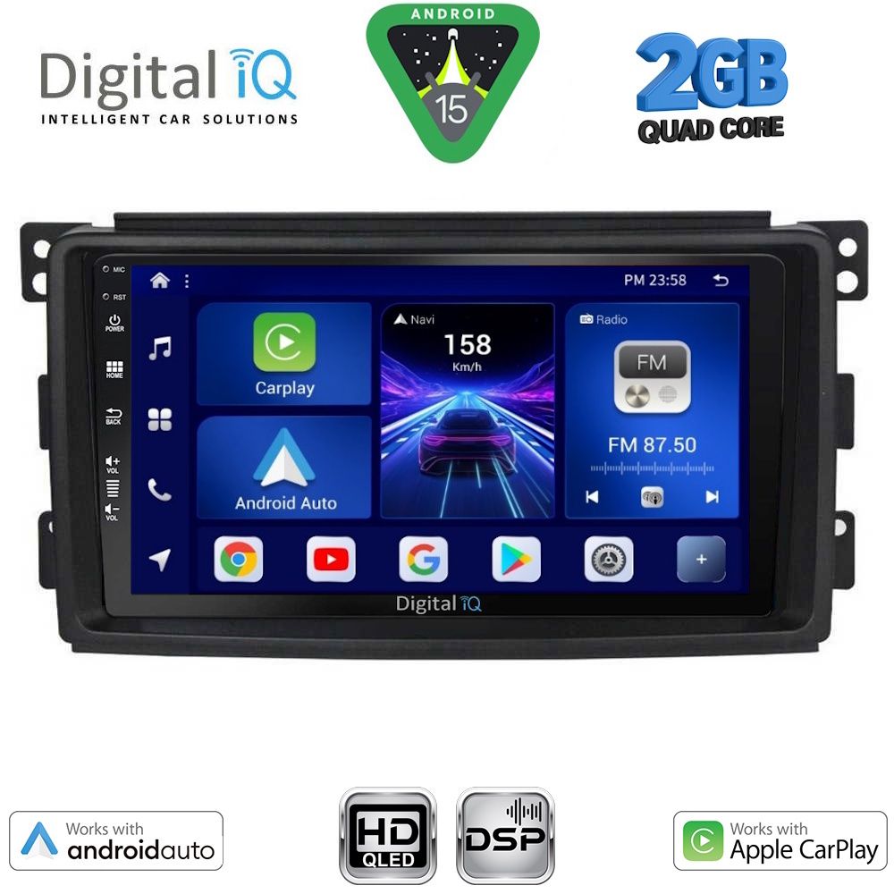 Βλησαρούλης Car Center - DIGITAL IQ BXC 3621_CPAA (9inc) MULTIMEDIA TABLET for SMART mod. 2007-2010