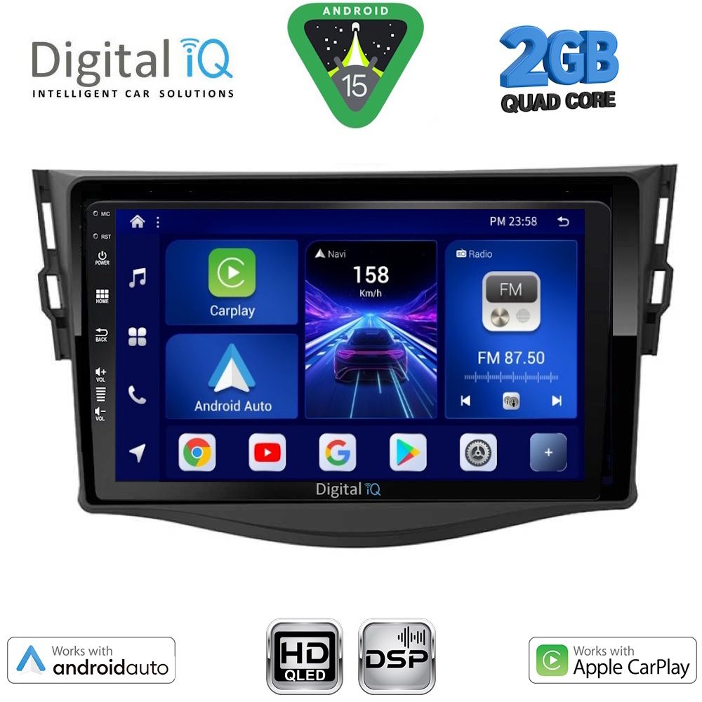 Βλησαρούλης Car Center - DIGITAL IQ BXC 3731_CPAA (9inc) MULTIMEDIA MULTIMEDIA TABLET for TOYOTA RAV 4 mod. 2006-2012