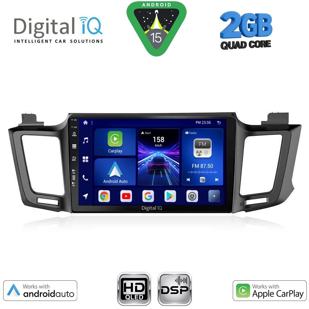 Βλησαρούλης Car Center - DIGITAL IQ BXC 3733_CPAA (10inc) MULTIMEDIA TABLET for TOYOTA RAV 4 mod. 2013-2019