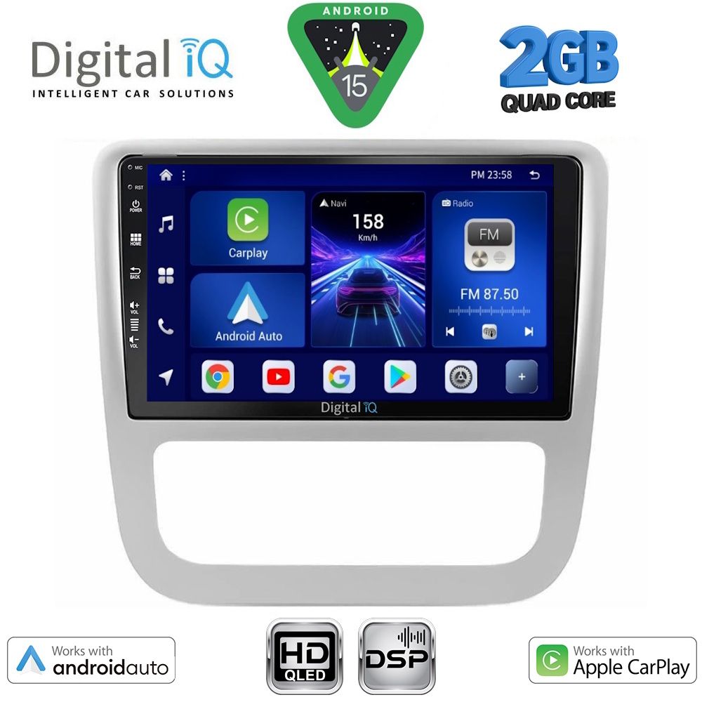 Βλησαρούλης Car Center - DIGITAL IQ BXC 3751_CPAA CLIMA (9inc) MULTIMEDIA TABLET for VW EOS mod. 2006> - SCIROCCO mod. 2011-2014