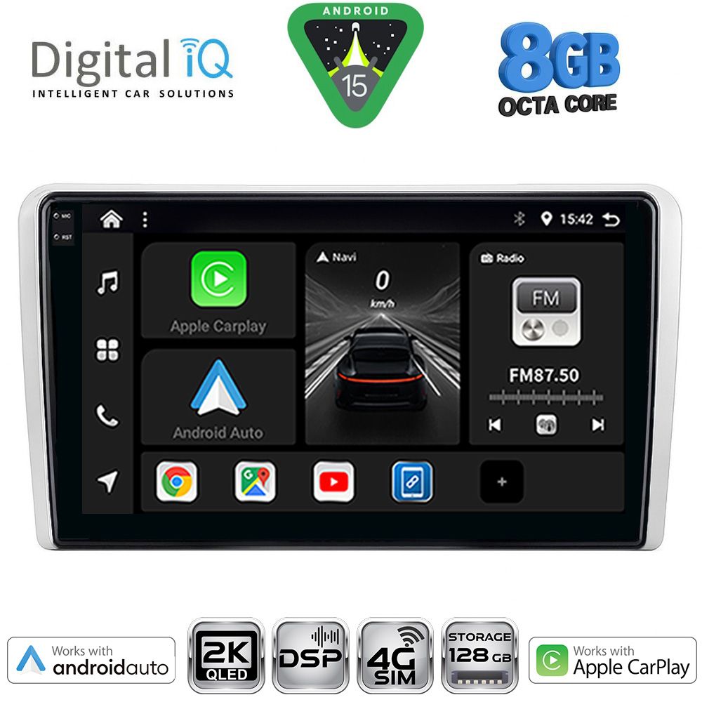 Βλησαρούλης Car Center - DIGITAL IQ BXF 11481SL_CPAA (9inc) MULTIMEDIA TABLET for OPEL ALL mod. 2004-2014 (SILVER)