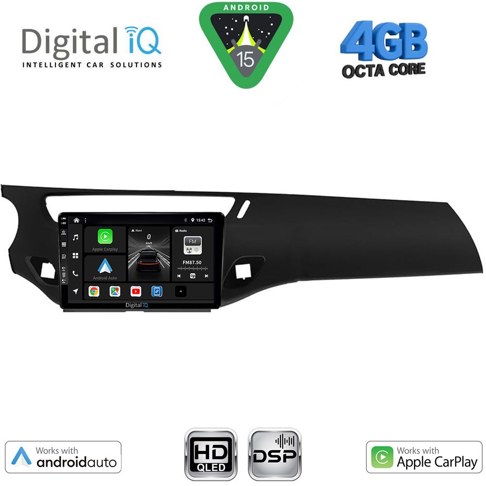 Βλησαρούλης Car Center - DIGITAL IQ BXF 6092BL_CPAA (9inc) MULTIMEDIA TABLET for CITROEN C3 - DS3 mod. 2009-2016 (BLACK)