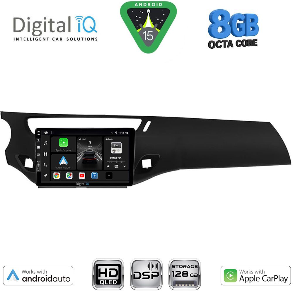 Βλησαρούλης Car Center - DIGITAL IQ BXF 7092BL_CPAA (9inc) MULTIMEDIA TABLET for CITROEN C3 - DS3 mod. 2009-2016 (BLACK)