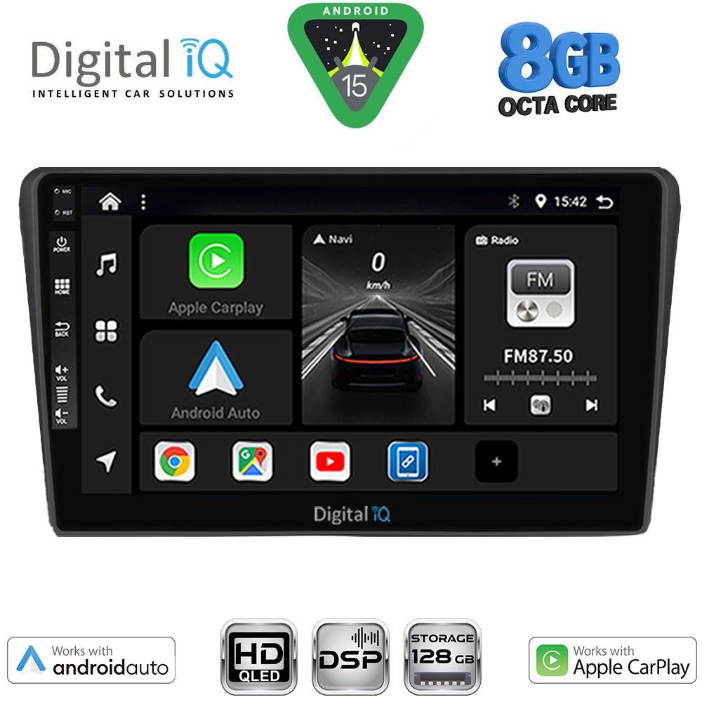 Βλησαρούλης Car Center - DIGITAL IQ BXF 7704BL_CPAA (9inc) MULTIMEDIA TABLET for TOYOTA AVENSIS (T25) mod. 2003-2009 (BLACK)
