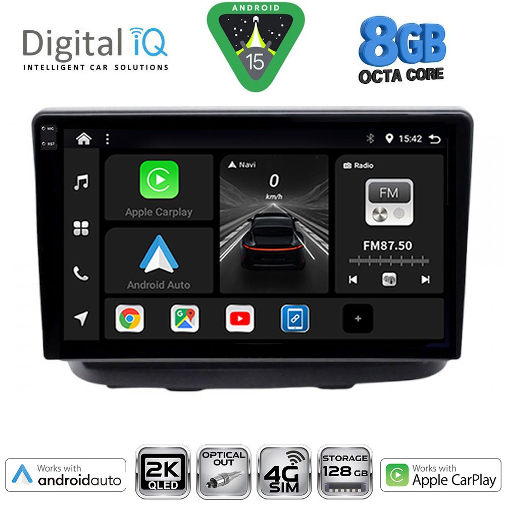 Βλησαρούλης Car Center - DIGITAL IQ BXK 20135_CPAA (10inc) MULTIMEDIA TABLET for FIAT DOBLO mod. 2002-2009