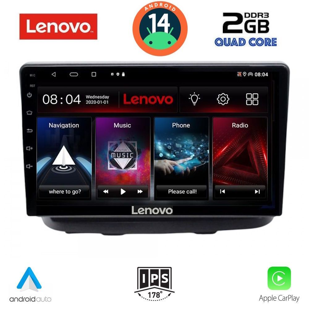 Βλησαρούλης Car Center - LENOVO LVD 2135_CPA (10inc) MULTIMEDIA TABLET for FIAT DOBLO mod. 2002-2009