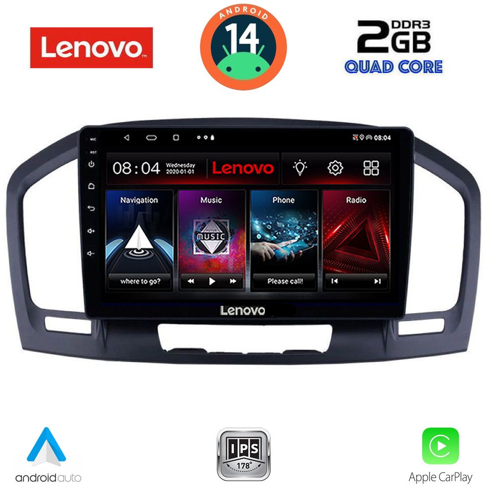 Βλησαρούλης Car Center - LENOVO LVD 2491BL_CPA (9inc) MULTIMEDIA TABLET for OPEL INSIGNIA  mod. 2008-2013 (BLACK)