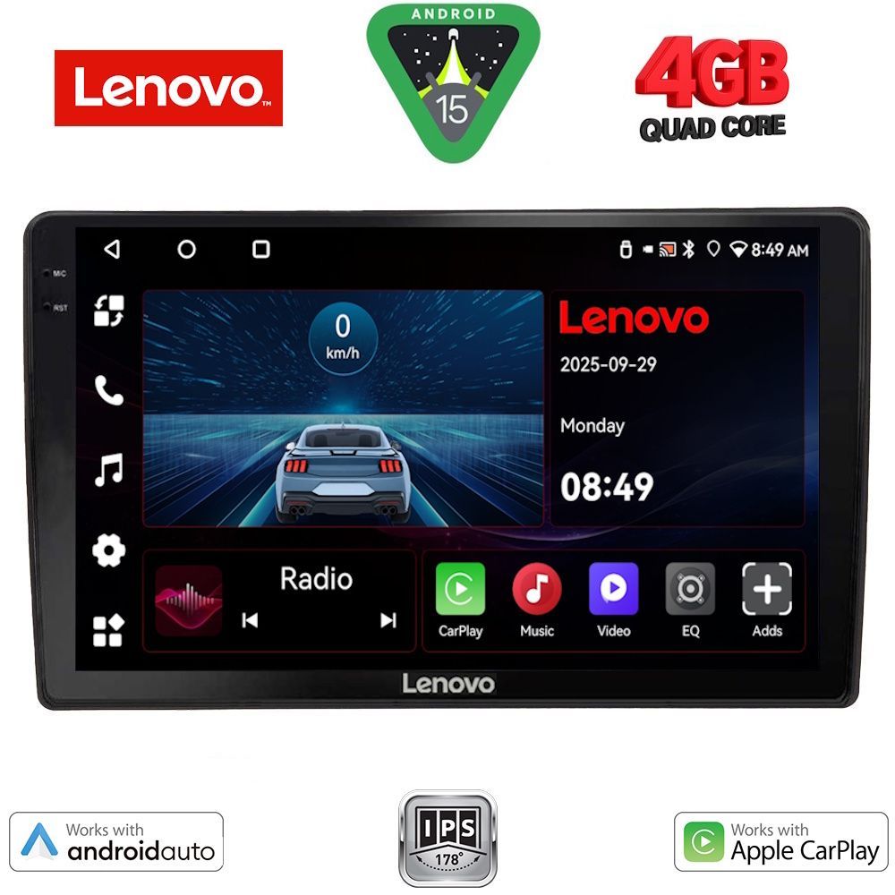 Βλησαρούλης Car Center - LENOVO LVE 8005_CPAA (10inc) MULTIMEDIA TABLET for AUDI A4 mod. 2008-2015