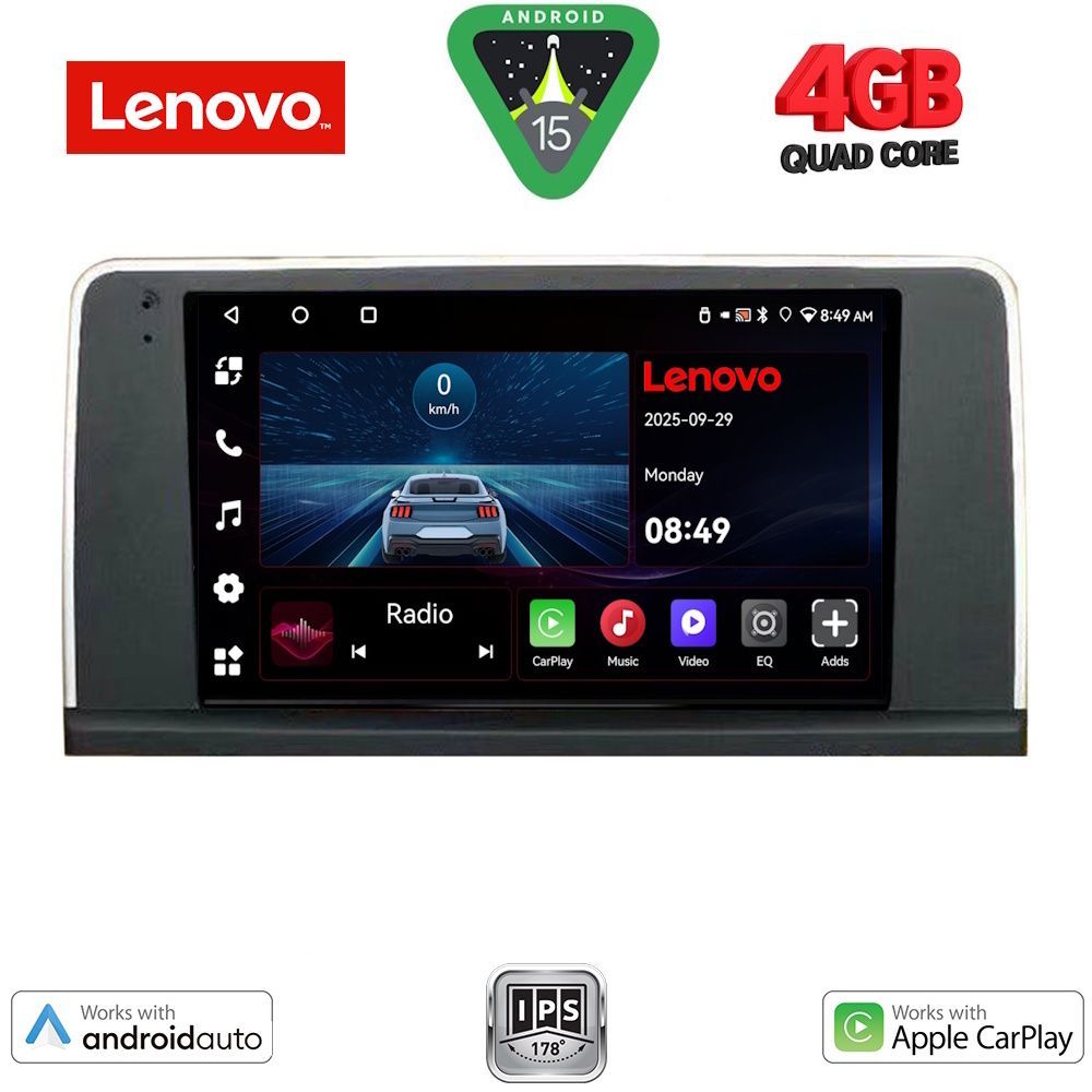 Βλησαρούλης Car Center - LENOVO LVE 8059_CPAA (CIC) (9inc) MULTIMEDIA TABLET for BMW X3 (F25) mod. 2011-2013