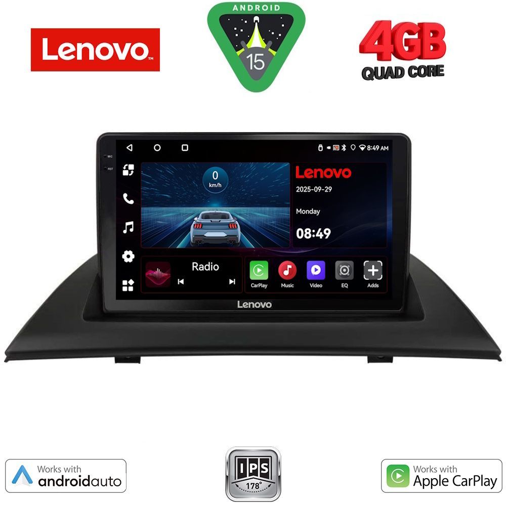 Βλησαρούλης Car Center - LENOVO LVE 8058_CPAA (9inc) MULTIMEDIA TABLET for BMW X3 (E83) mod. 2003-2010