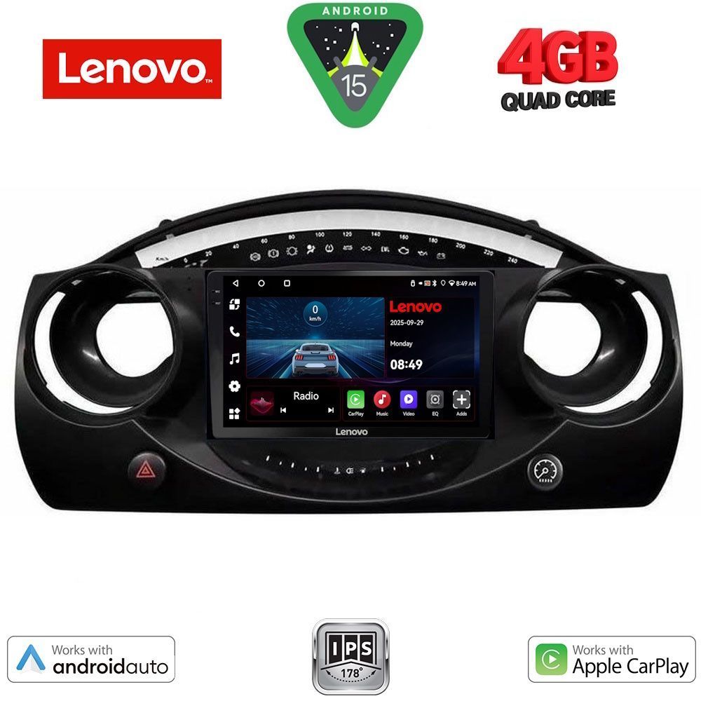 Βλησαρούλης Car Center - LENOVO LVE 8063_CPAA (9inc) MULTIMEDIA TABLET for MINI COOPER (R50-R52-R53) mod. 2000-2006