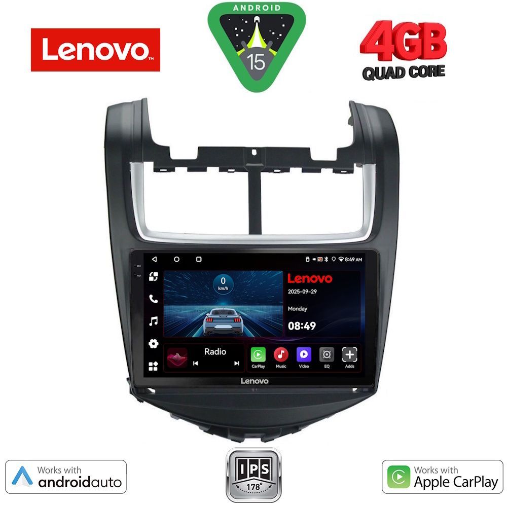 Βλησαρούλης Car Center - LENOVO LVE 8075_CPAA (9inc) MULTIMEDIA TABLET for CHEVROLET AVEO mod. 2014-2017