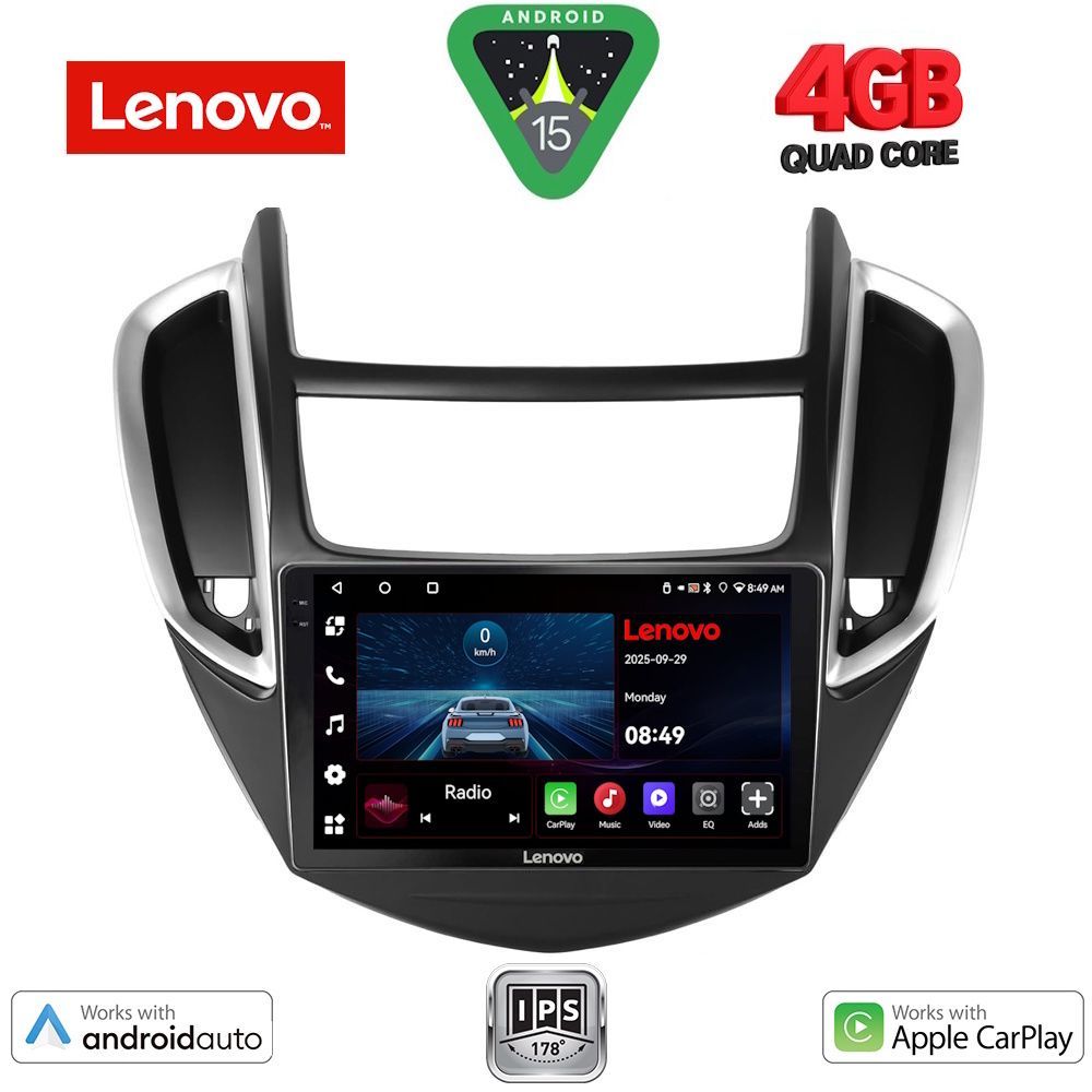 Βλησαρούλης Car Center - LENOVO LVE 8080_CPAA (9inc) MULTIMEDIA TABLET for CHEVROLET TRAX mod. 2014-2022