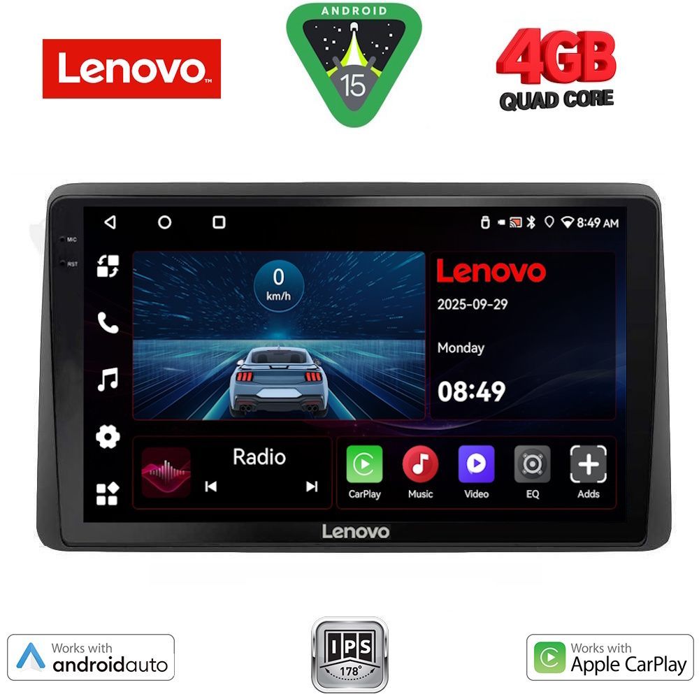Βλησαρούλης Car Center - LENOVO LVE 8104_CPAA (10inc) MULTIMEDIA TABLET for DACIA DUSTER mod. 2019-2026