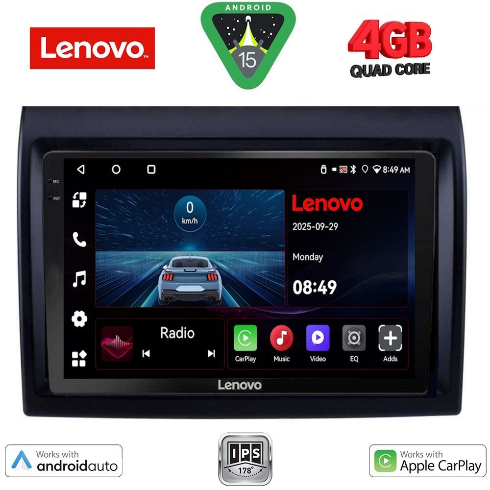 Βλησαρούλης Car Center - LENOVO LVE 8140_CPAA (9inc) MULTIMEDIA TABLET for FIAT DUCATO mod. 2006-2011