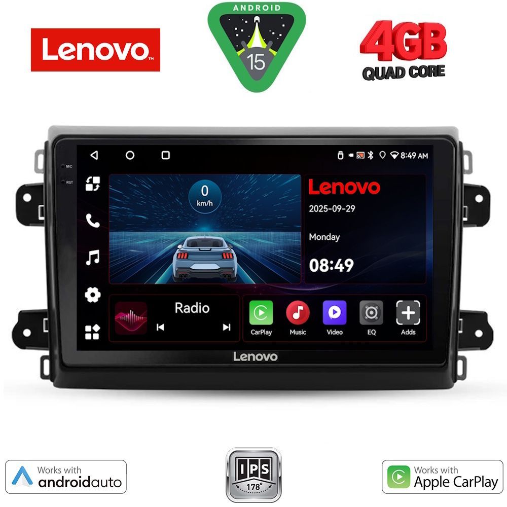 Βλησαρούλης Car Center - LENOVO LVE 8143_CPAA (9inc) MULTIMEDIA TABLET for FIAT DUCATO mod. 2021>