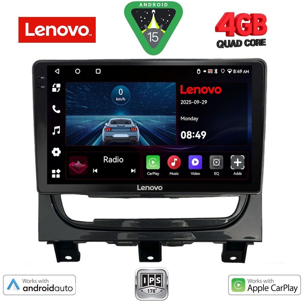Βλησαρούλης Car Center - LENOVO LVE 8146_CPAA (9inc) MULTIMEDIA TABLET for FIAT STRADA mod. 2012-2020