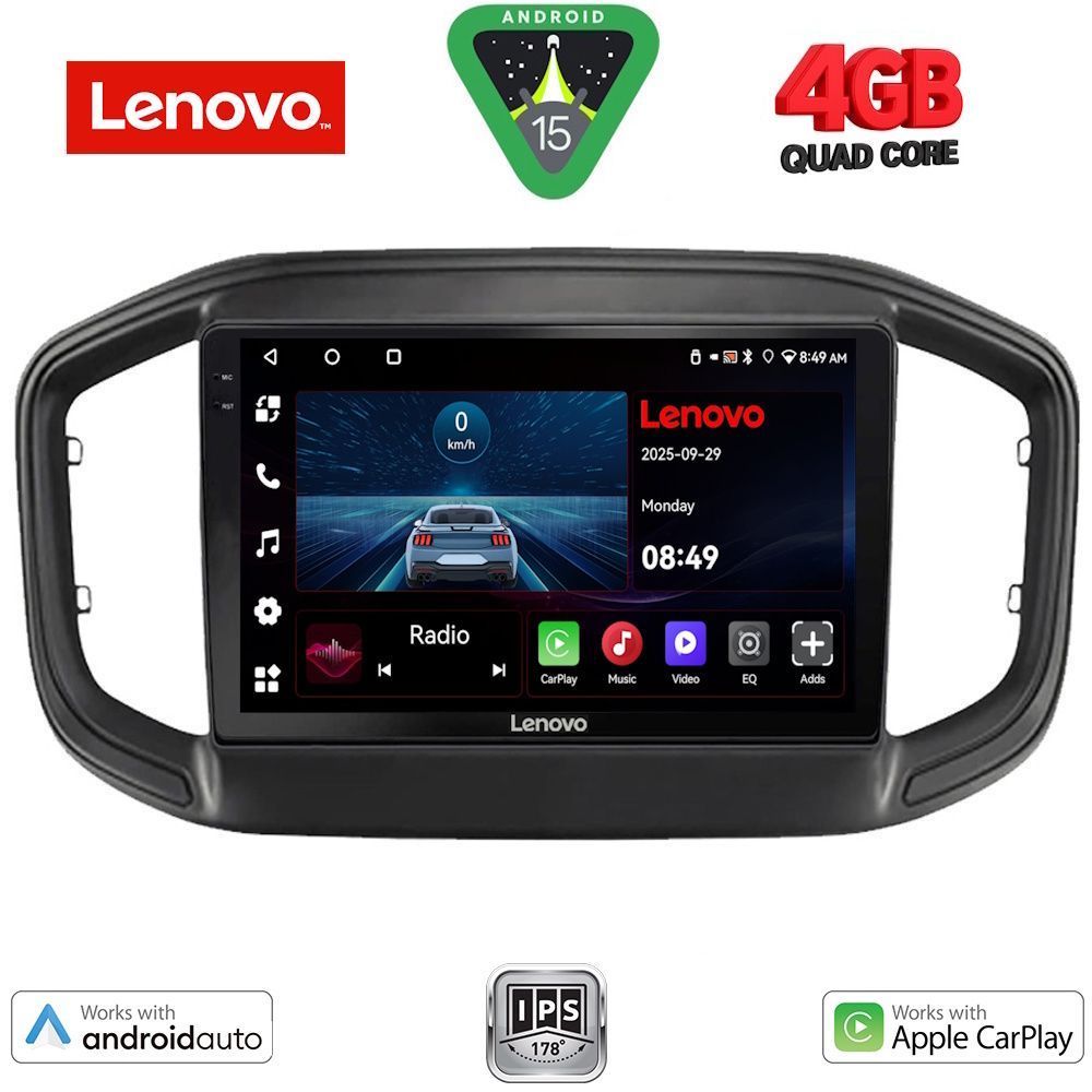 Βλησαρούλης Car Center - LENOVO LVE 8147_CPAA (9inc) MULTIMEDIA TABLET for FIAT STRADA mod. 2020>