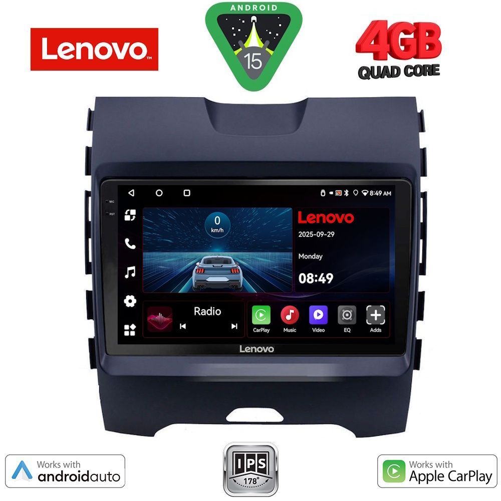 Βλησαρούλης Car Center - LENOVO LVE 8152_CPAA (9inc) MULTIMEDIA TABLET for FORD EDGE mod. 2015>