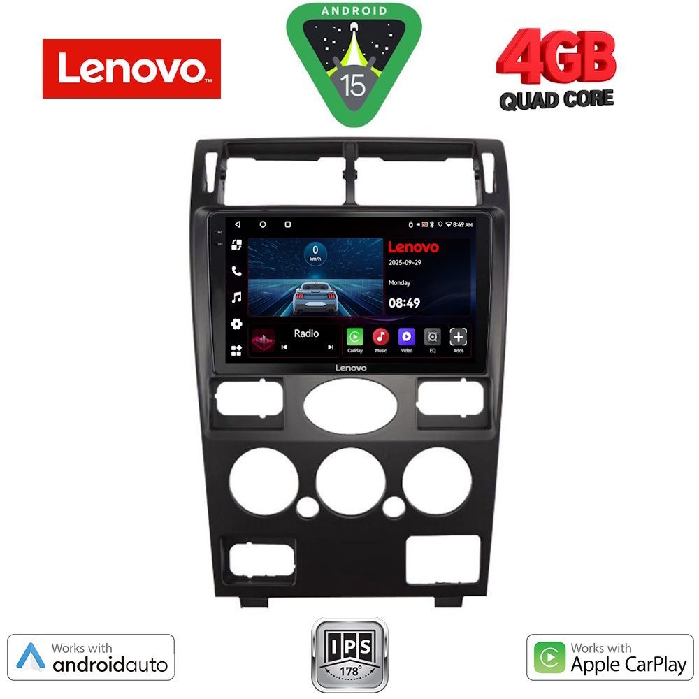 Βλησαρούλης Car Center - LENOVO LVE 8161B_CPAA (9inc) MULTIMEDIA TABLET for FORD MONDEO mod. 2003-2006
