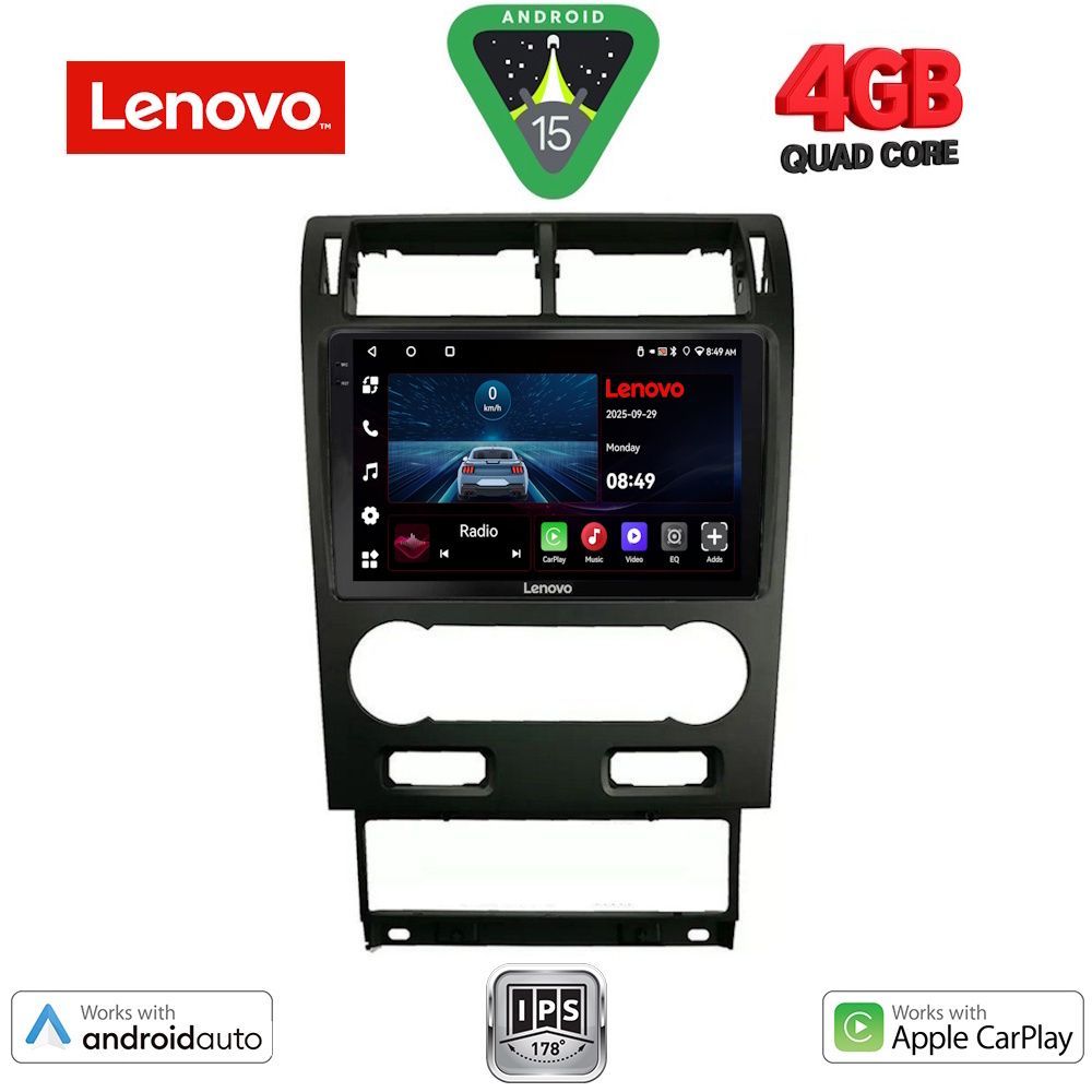 Βλησαρούλης Car Center - LENOVO LVE 8161A_CPAA (9inc) MULTIMEDIA TABLET for FORD MONDEO mod. 2003-2006