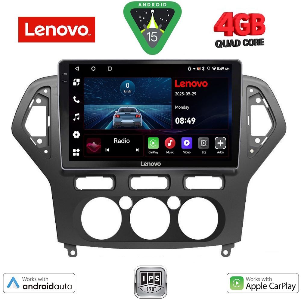 Βλησαρούλης Car Center - LENOVO LVE 8162_CPAA A/C (10inc) MULTIMEDIA TABLET for FORD MONDEO mod. 2007-2011