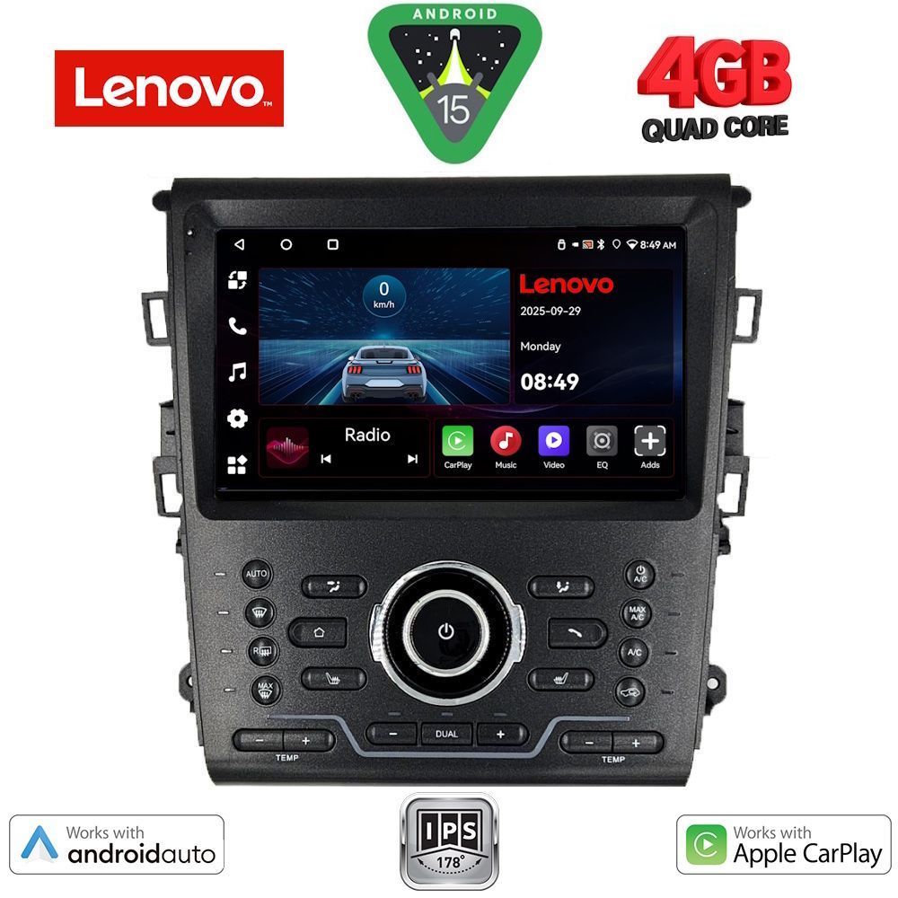 Βλησαρούλης Car Center - LENOVO LVE 8164_CPAA CLIMA (9inc) MULTIMEDIA TABLET for FORD MONDEO mod. 2014>