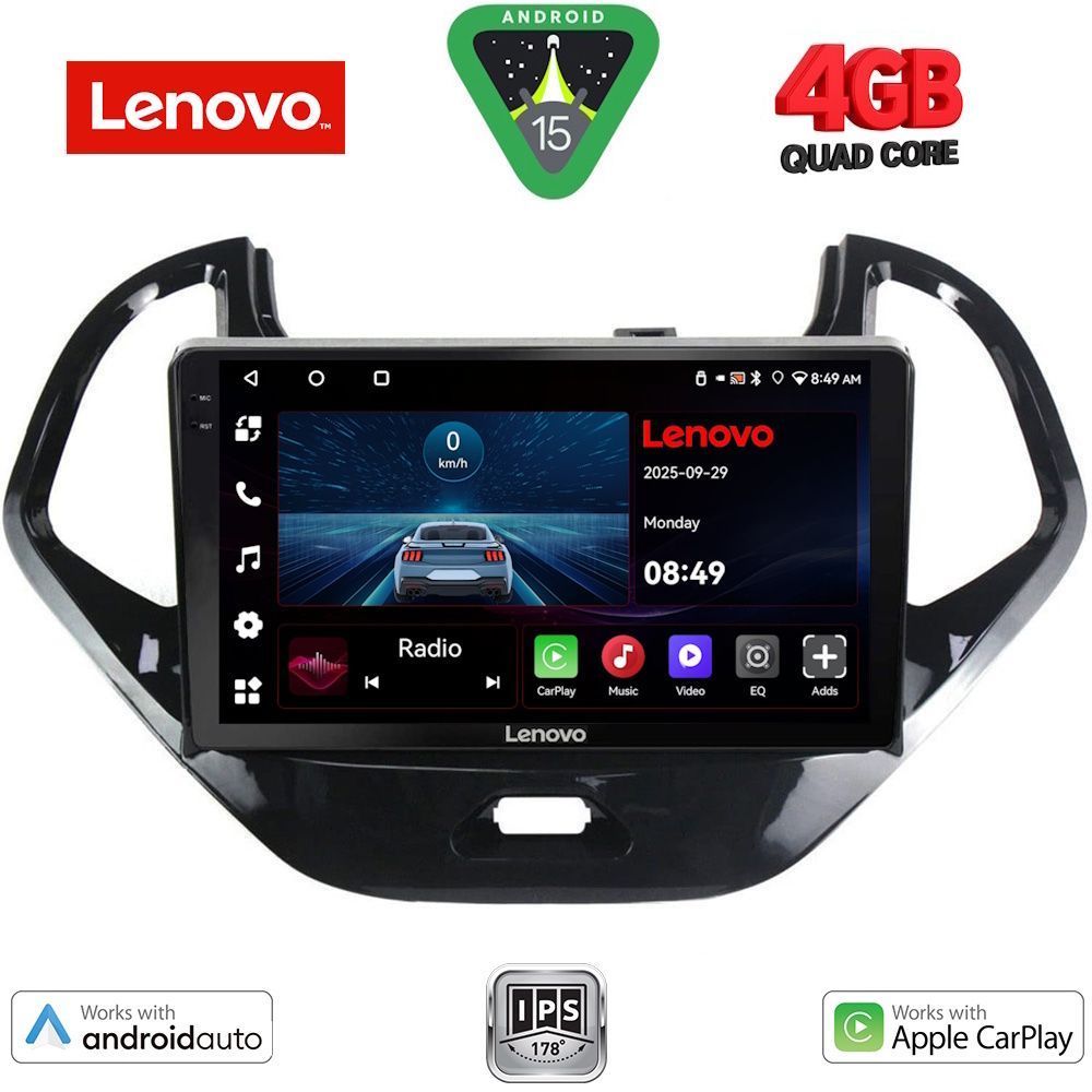 Βλησαρούλης Car Center - LENOVO LVE 8167SH_CPAA (9inc) MULTIMEDIA TABLET for FORD KA mod. 2017>