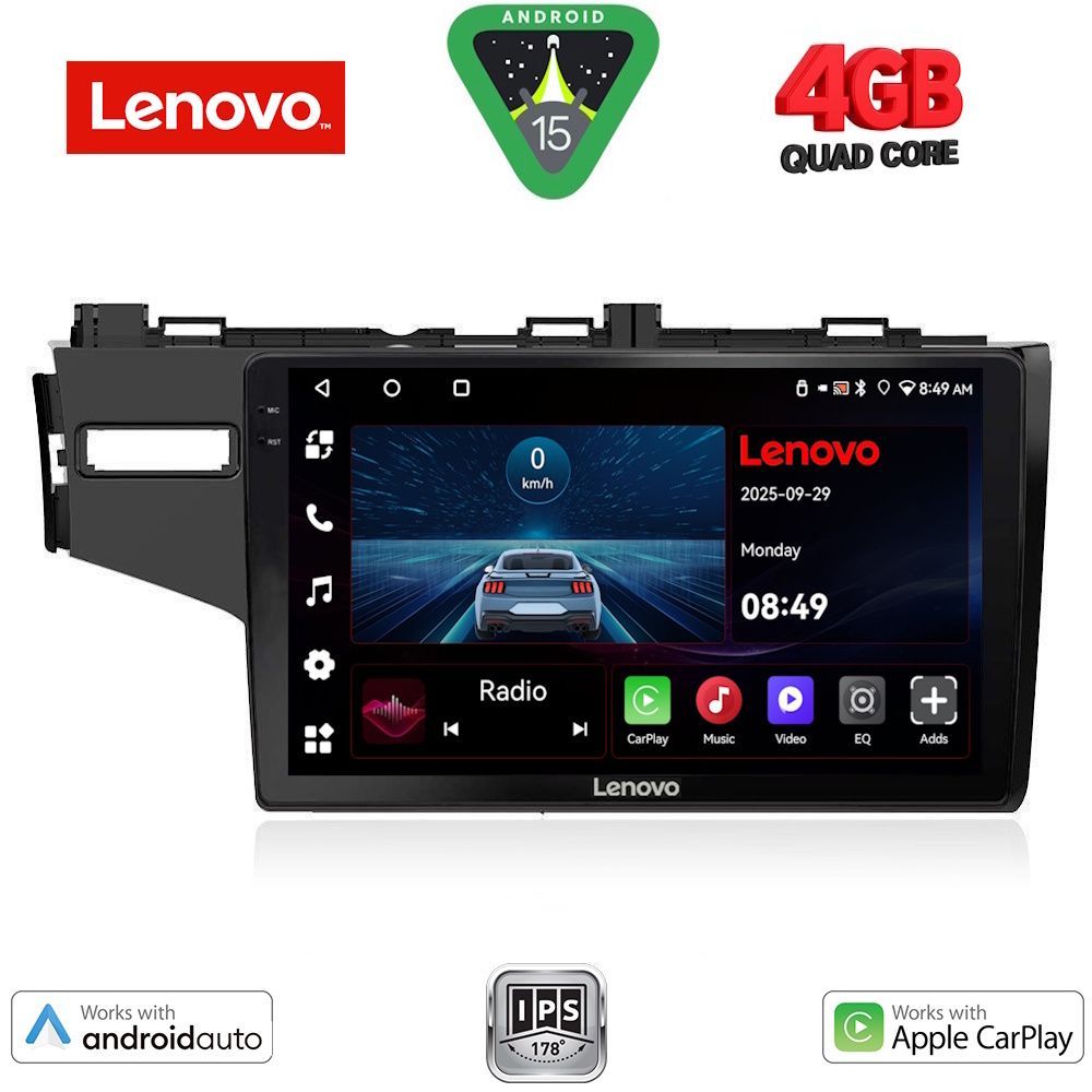 Βλησαρούλης Car Center - LENOVO LVE 8212_CPAA (10inc) MULTIMEDIA TABLET for HONDA JAZZ mod. 2013-2019