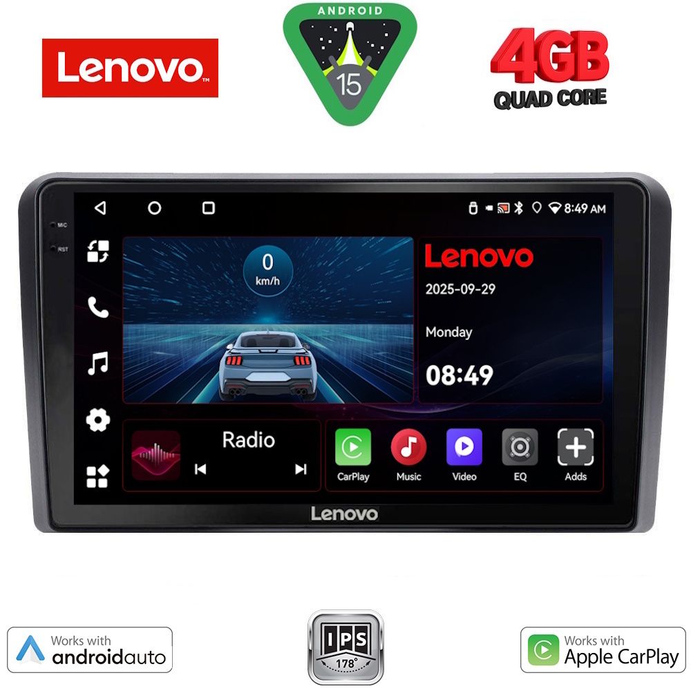 Βλησαρούλης Car Center - LENOVO LVE 8221_CPAA (9inc) MULTIMEDIA TABLET for HYUNDAI H1 mod. 2007>
