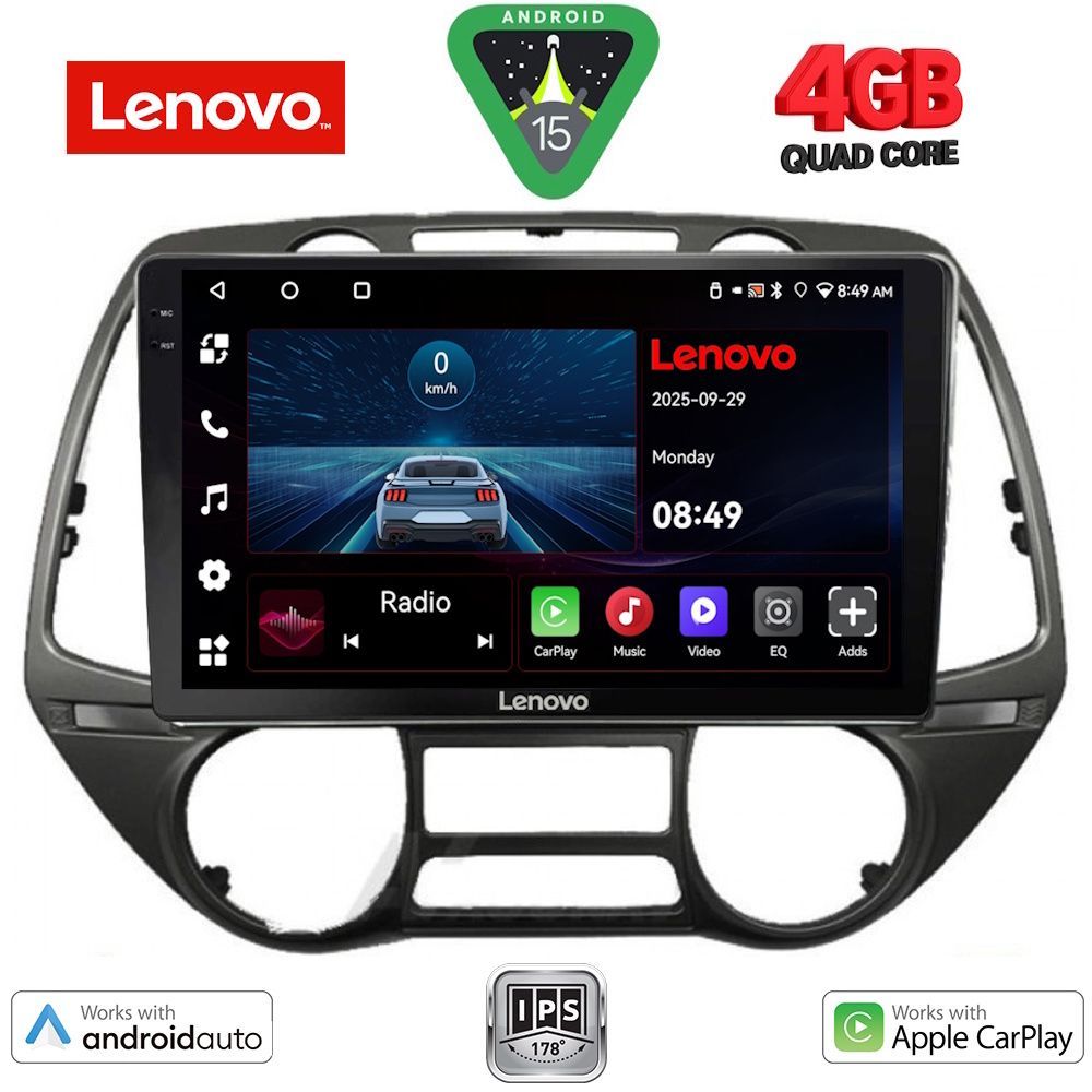 Βλησαρούλης Car Center - LENOVO LVE 8226_CPAA  (9inc) MULTIMEDIA TABLET for HYUNDAI i20 mod. 2008-2013