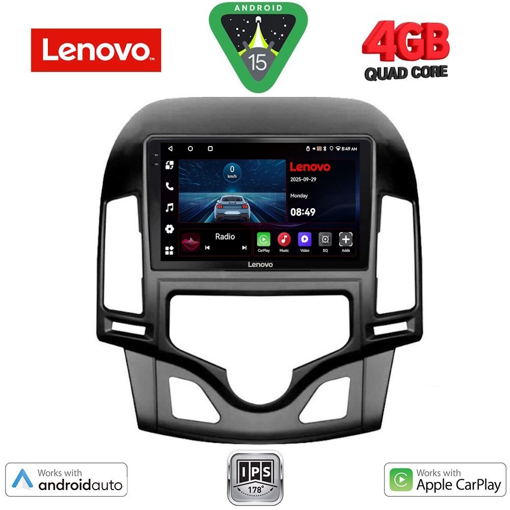 Βλησαρούλης Car Center - LENOVO LVE 8231_CPAA CLIMA (9inc) MULTIMEDIA TABLET for HYUNDAI i30 mod. 2007-2012