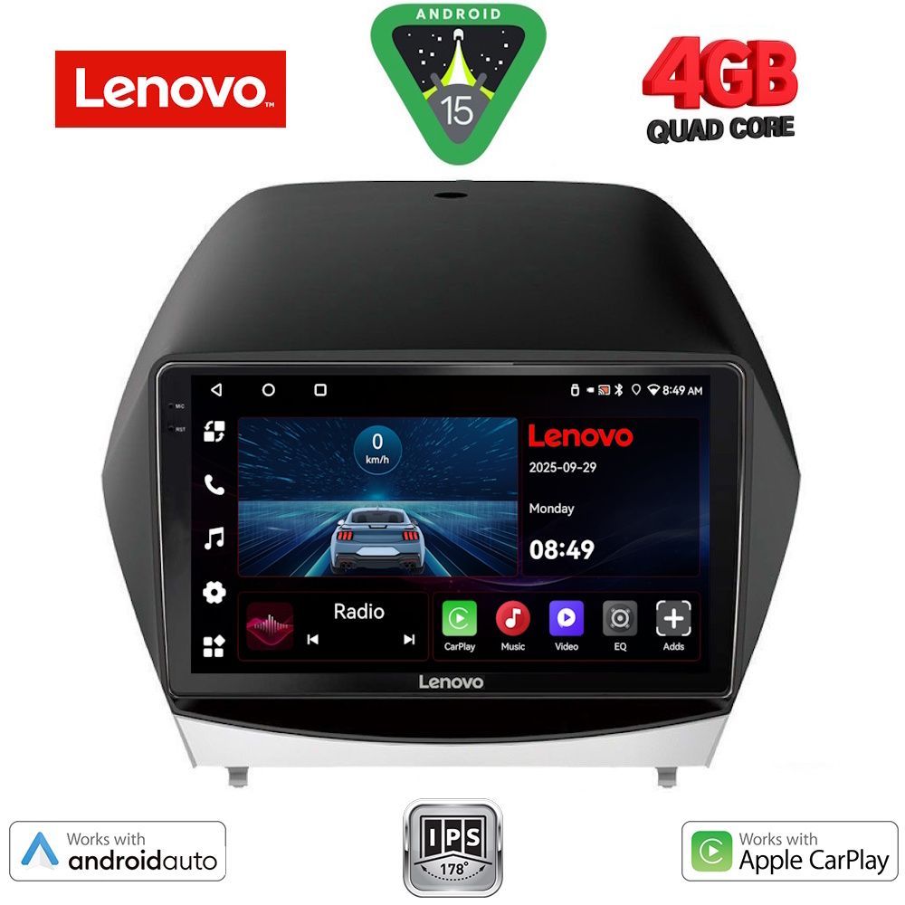 Βλησαρούλης Car Center - LENOVO LVE 8235_CPAA (10inc) MULTIMEDIA TABLET for HYUNDAI iX35  mod. 2010-2015