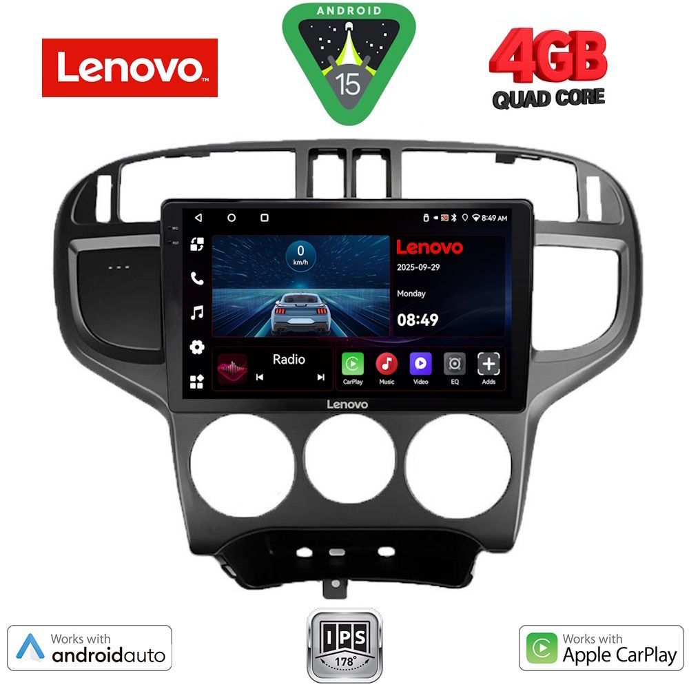 Βλησαρούλης Car Center - LENOVO LVE 8240_CPAA (9inc) MULTIMEDIA TABLET for HYUNDAI MATRIX mod. 2001-2010